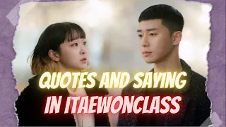 Quotes and Saying from the Drama Itaewon Class to Motivate you in life