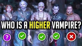 Witcher 3: Who is and Who Isn't a Higher Vampire!?