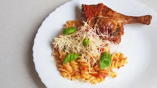 Mediterranean Poultry with Pasta - English Subtitles