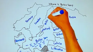 Where is the Baltic Sea | How to draw the Baltic Sea Map | Baltic Sea || 5min Knowledge