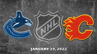 NHL Canucks vs Flames | Jan.29, 202