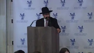 Rabbi Yaakov Glasser at the Jewish Family Service Clifton-Passaic Gala Breakfast