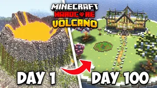 I Survived 100 Days On SURVIVAL VOLCANIC ISLAND in Minecraft Hardcore (Hindi)... Minecraft 100 Days