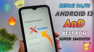 Xtended Rom 🔥 Android 13 For Redmi 9a/9i | Always on display | Best Rom 🔥