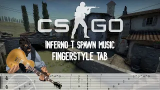 CSGO Inferno melody FINGERSTYLE TAB