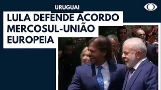 No Uruguai, Lula defende acordo Mercosul-União Europeia