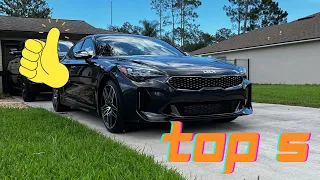 Top 5 Things I love about my 2022 Kia Stinger GT2! |Owner Review|