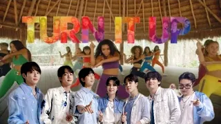 BTS react Now United Turn It Up ( letra na descrição)