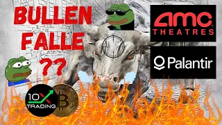 AKTIEN - ACHTUNG, BULLENFALLE ?! Palantir Analyse - jetzt kaufen ?! AMC / APE Shortsqueeze Bitcoin