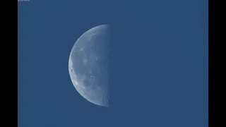 Дневной транзит МКС по Луне