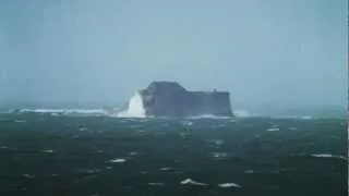 Saint-Malo Fort de la Conchée (1726) Bretagne Grande marée High tide Sturmflut huge waves