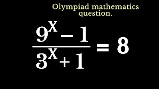 Olympiad Mathematics Question || Solving Olympiad Exponential Equation