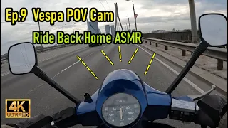 Ep.9 Vespa PX POV Cam - Ride Back Home from Work - [4K/60Fps] Riga, Latvia