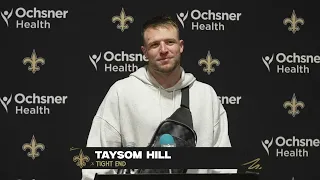 Taysom Hill talks TD, Clean Game | Saints-Bucs Postgame Interview | 2023 NFL Week 17