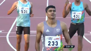 400M Hurdles U21 Boys Final | Khelo India Youth Games 2020