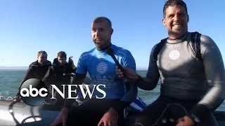 The Unbelievably Close Call Between a Pro-Surfer and a Shark