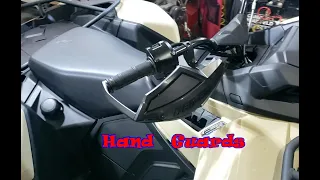 2023 Can Am Outlander PRO HD7 Hand Guard install for riding