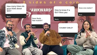 GUYS ANSWER *UNCOMFORTABLE* QUESTIONS girls are too afraid to ask | ep. 17