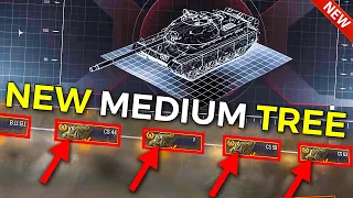 NEW FULL MEDIUM TANK TREE | World of Tanks Poland Medium Tech Tree Review