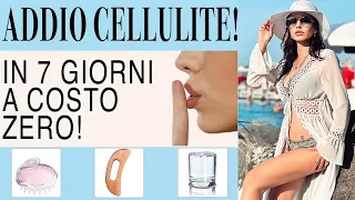 Addio CELLULITE senza FATICA!!! 10 giorni con un bicchiere d'acqua e una spazzola! FUNZIONA!!!