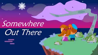 Linda Ronstadt & James Ingram - Somewhere Out There Lyric Video (Powerpoint Style)