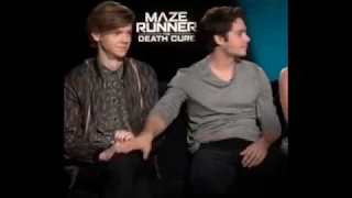 DYLAN LOVES TOUCHING THOMAS' HANDS ♥