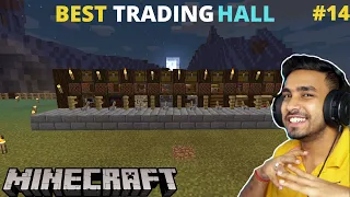 I MADE VILLAGER'S TRADING HALL @TechnoGamerzOfficial  | MINECRAFT GAMEPLAY #14