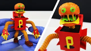 Making Hamburger Boxy Boo + lunch box - Project Playtime - Toy DIY! How To Make - Sculpture