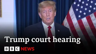 Donald Trump speaks following appeals court hearing on presidential immunity claim | BBC News