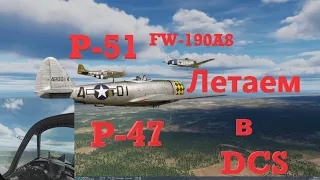 Поверхностное сравнение P-47, P-51, Fw190A8 в DCS