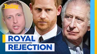 King Charles 'snubs' Prince Harry during whirlwind trip to London | Today Show Australia