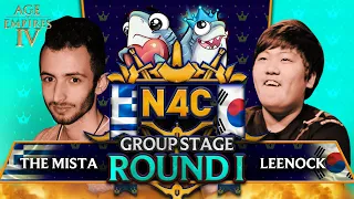TheMista vs Leenock - $100,000 N4C Main Event Day 1 - (off-site commentary)