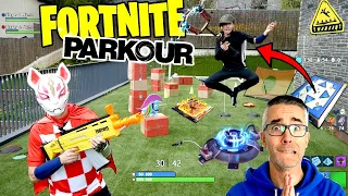 EL ULTIMO EN ABANDONAR EL PARKOUR FORTNITE VIDA REAL GANA