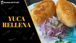 La MEJOR RECETA de Yuca Rellena🍴 | Recetas del Profe