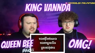 VANNDA - QUEEN BEE - នារីជឿនលឿន (Lyrics Video) | Reaction!!