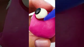 Garten of Banban - Pinky Stewie ➤ timelapse. Made from Plastilina. Polymer Clay #shorts