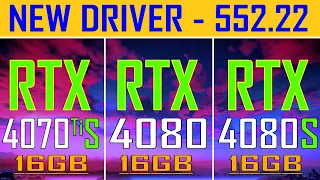 RTX 4070Ti SUPER vs RTX 4080 vs RTX 4080 SUPER || RYZEN 7 7800X3D || PC GAMES TEST ||