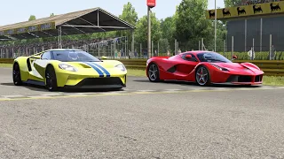 Ford GT vs Ferrari LaFerrari at Monza Full Course