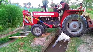 Tractor video | Massey Ferguson Tractor Dangerous crossing || Tractors ki video