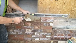 Bricklaying How to build a shop front up Flemish bond part 2