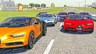 LIVE POLICE CHASE! (BUGATTI vs POLICE CHARGER) | PUBLIC LIVESTREAM | FARMING SIMULATOR 2019