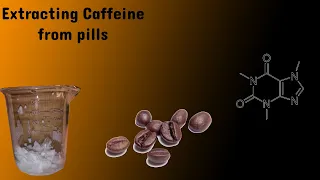 Caffeine extraction from pills