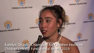 Katelyn Ohashi,  Champion for Children Honoree CHF Annual Benefit 2019