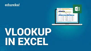 VLOOKUP in Excel | How to use a VLOOKUP Function in MS Excel | Excel Training | Edureka