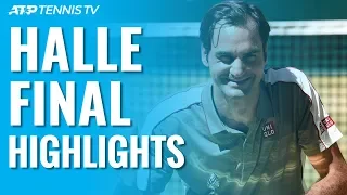 Federer Defeats Goffin For 10th Halle Title! | Halle 2019 Final Highlights