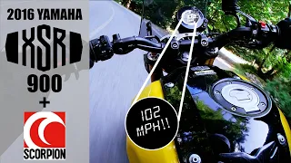 2016 Yamaha XSR900 + Scorpion Slip On Exhaust | Pure Sound