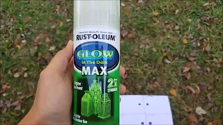 Test and Review: RustOleum Glow In The Dark MAX 2x