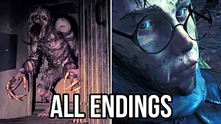 Amnesia: The Bunker ALL Endings | True Ending & Secret Escape