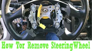 How To Remove Steering Wheel Without Removal Tool!