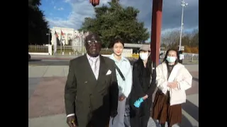 PROFESSOR EULOGE ANICET NKOUNKOU ELECTED SECRETARY GENERAL OF UNITED NATIONS WITH CHINESE STUDENTS